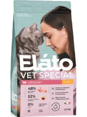 Elato Holistic Vet Special Urinary complete dry food for adult cats with chicken 1.5 Kg